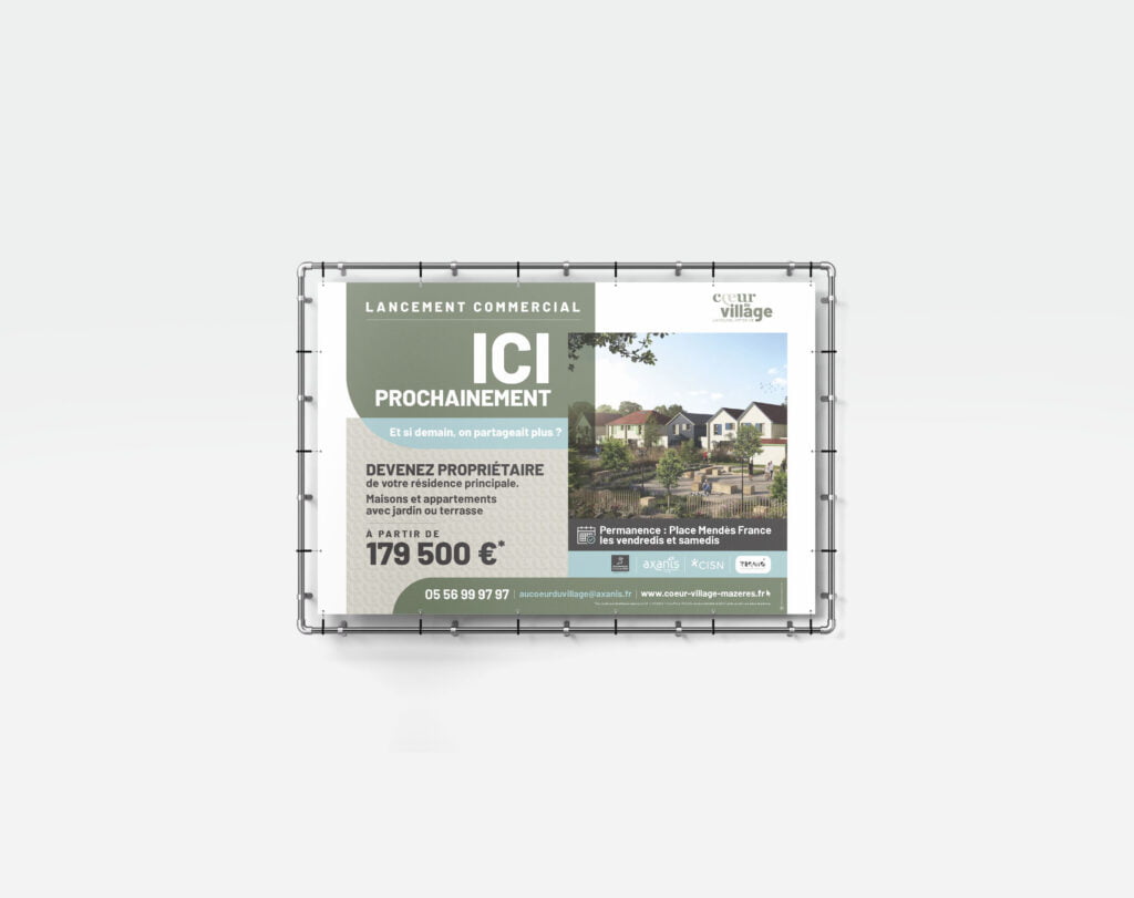 KA2 AXANIS CoeurVillage AFFICHE 1 - agence communication KA2