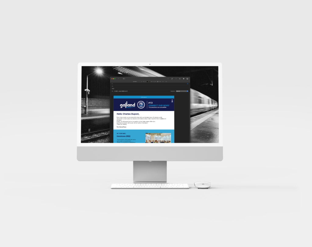 KA2 MOCKUP GALLAND NEWSLETTER - agence communication KA2