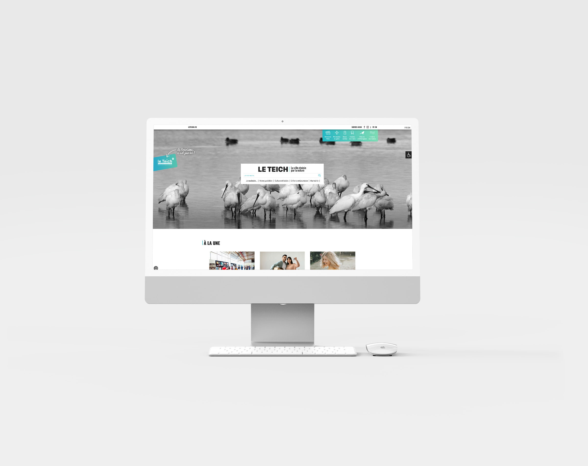 Ville du Teich - agence communication KA2 KA2 MOCKUP LETEICH SITEWEB - agence communication KA2